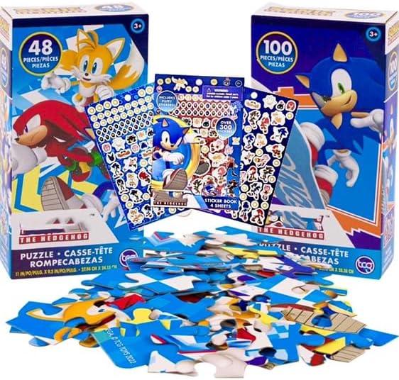 Sonic-The-Hedgehog 48-Piece & 100 Piece Puzzles