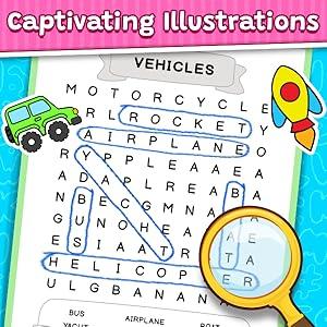 Word Search For Kids Puzzle Book: 100+ Word Puzzles | Fun Challenges For Children Ages 4-8