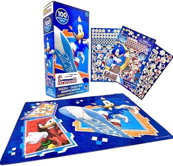 Sonic-The-Hedgehog 48-Piece & 100 Piece Puzzles