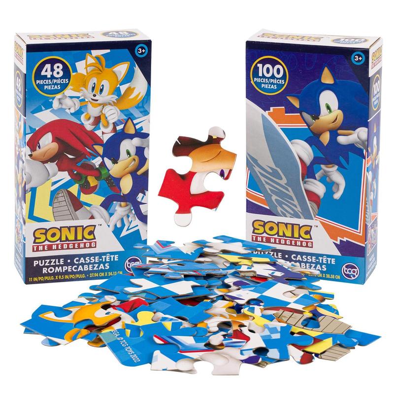 Sonic-The-Hedgehog 48-Piece & 100 Piece Puzzles