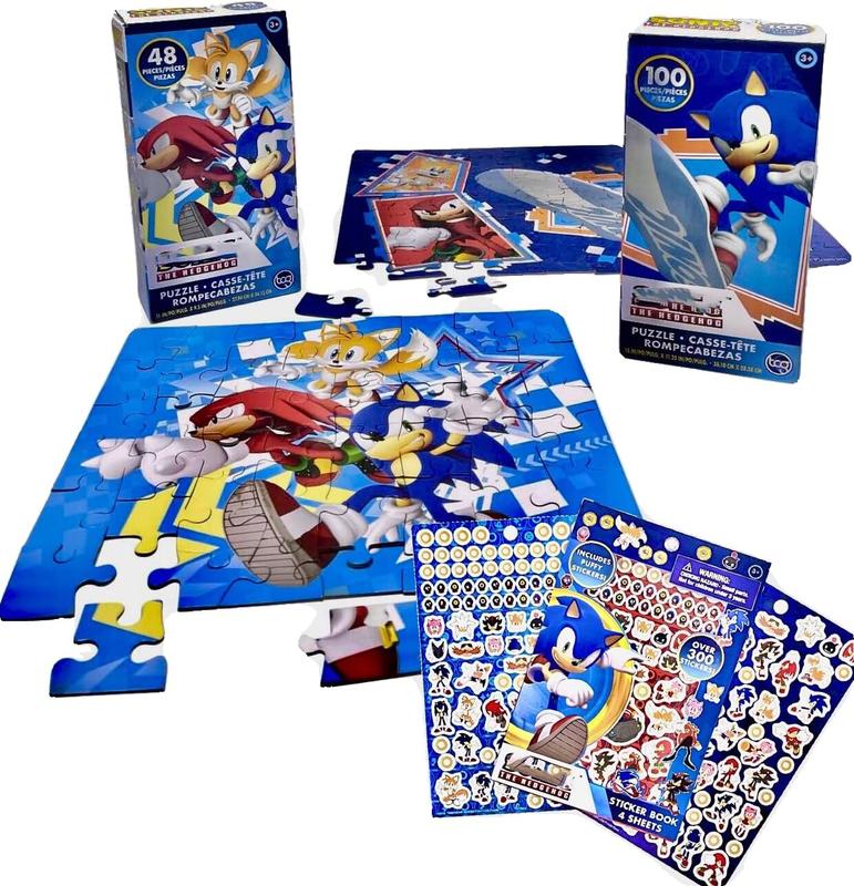 Sonic-The-Hedgehog 48-Piece & 100 Piece Puzzles