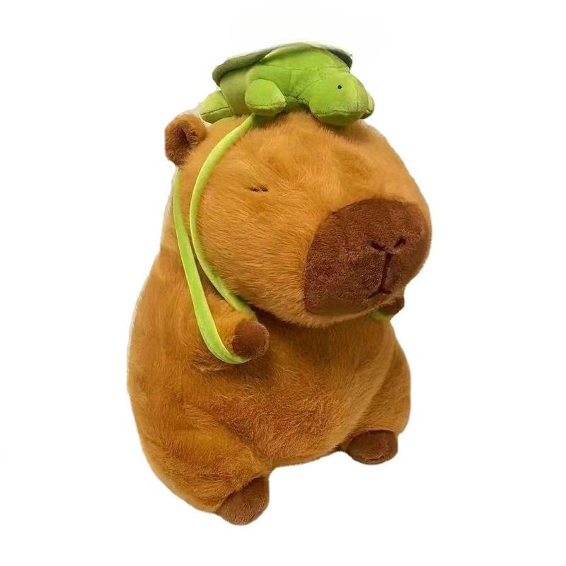 1Pcs 23cm 9.06inch Capybara Plush Doll Stuffed Animal, Super Soft Pillow, Ugly Cute Figure, Unique Creative Gift, Home Decor, Room Accessory