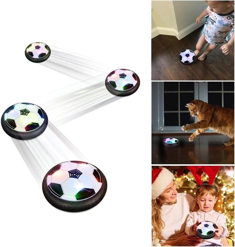 Indoor Hover Soccer Ball Game - LED Light Up Floating Ball for Kids, Perfect Birthday Present for Ages 3-12 hover  ball