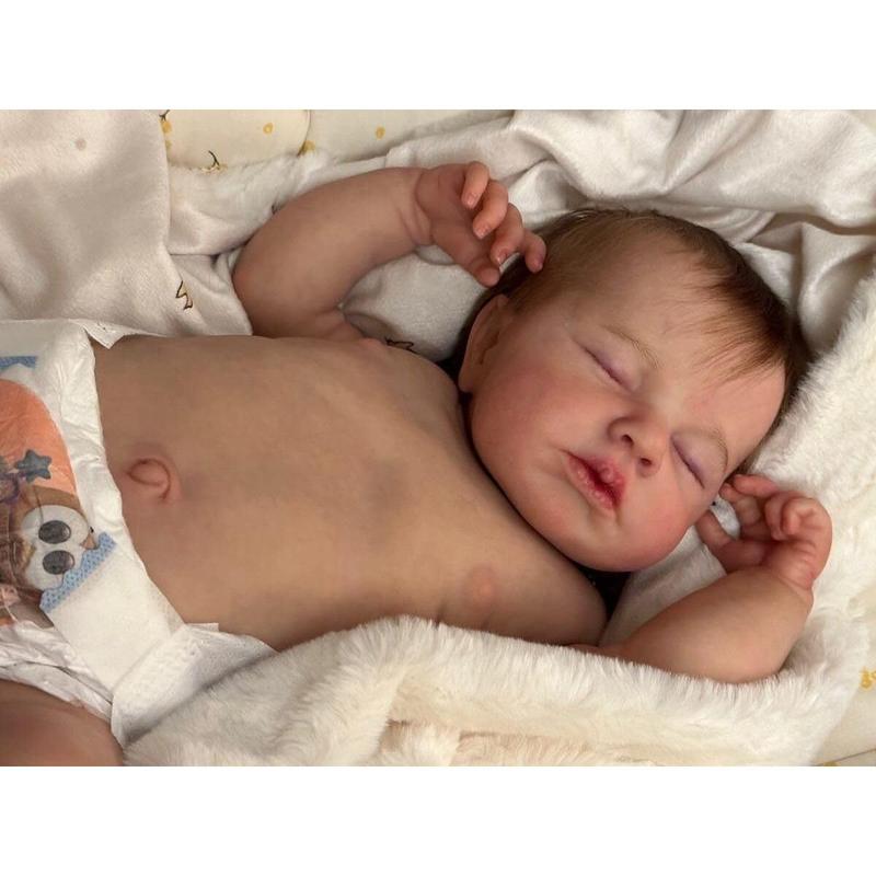 [IN STOCK]  Realistic Baby Dolls Silicone Full Body 20 Inch Lifelike Reborn Baby Dolls That Look Real Life Size Newborn Doll Perfectly Cute Fake Silicone Babies Alive Boy Doll Toy