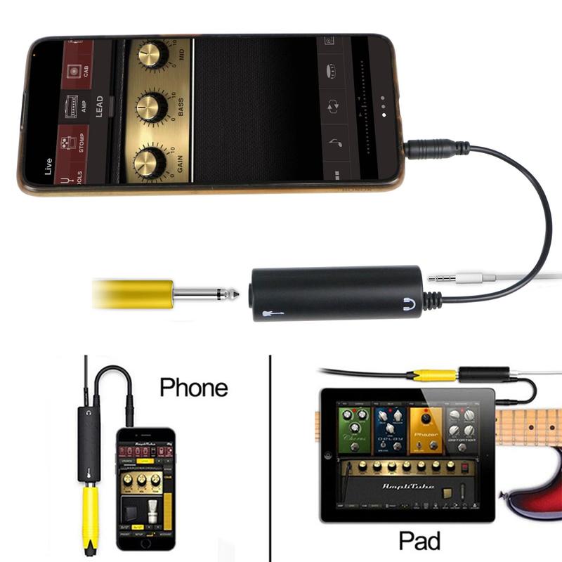 Audio Connection Cable, Guitar Audio Interface, Guitar Accessories for Mobile Phone