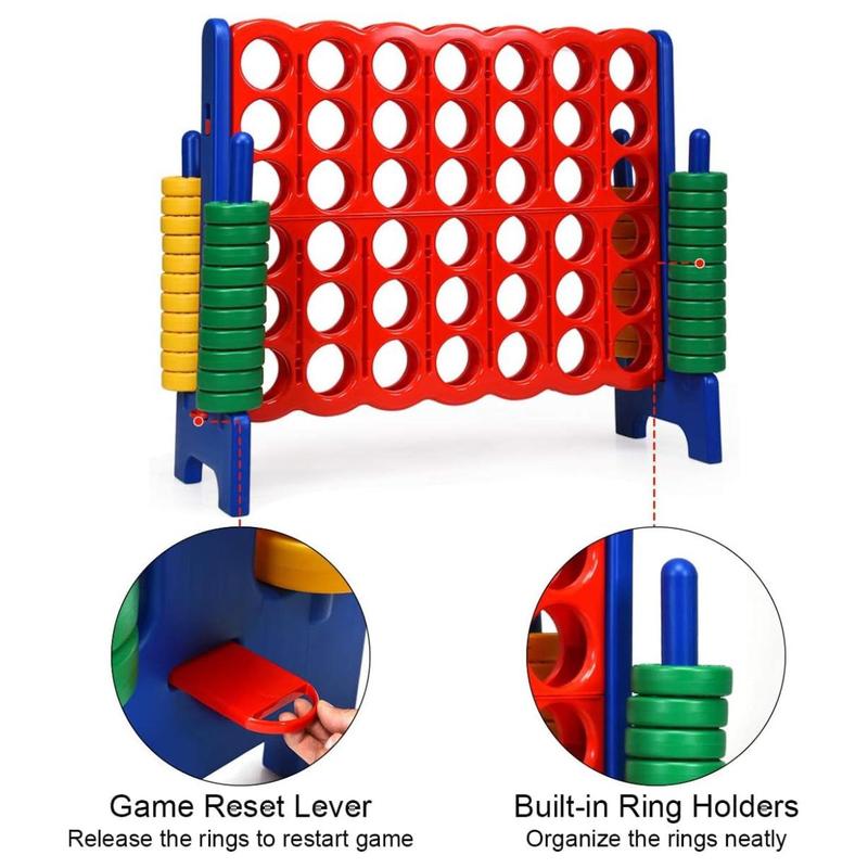 [AffiliateLive] Costzon Jumbo 4-to-Score Giant Game Set with Rings and Slider for Party, 3.5FT Tall Indoor & Outdoor Game Set