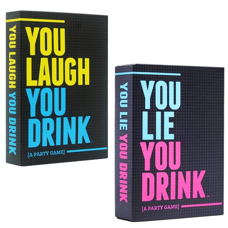 You Laugh Drunk Game, Drinking Card game for Parties, Fun Table Games, Family Game Christmas Party Game Night Fun Adult Card Games