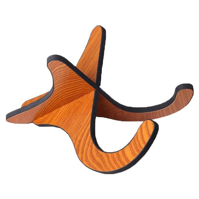 Wooden Ukulele Stand, Portable Foldable Ukulele Guitar Stand, Musical Instrument Stand for Ukulele, Violin, Mandolin & Banjo