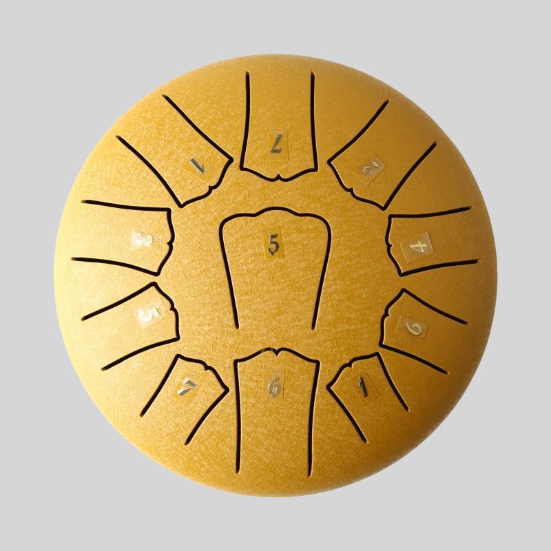 6 Inch Steel Tongue Drum with Drum Stick, 11 Note D Key Cajon Drum for Christmas Gift, Meditation Yoga Instrument, Musical Instrument for Adults & Teens, Stocking Fillers Gift