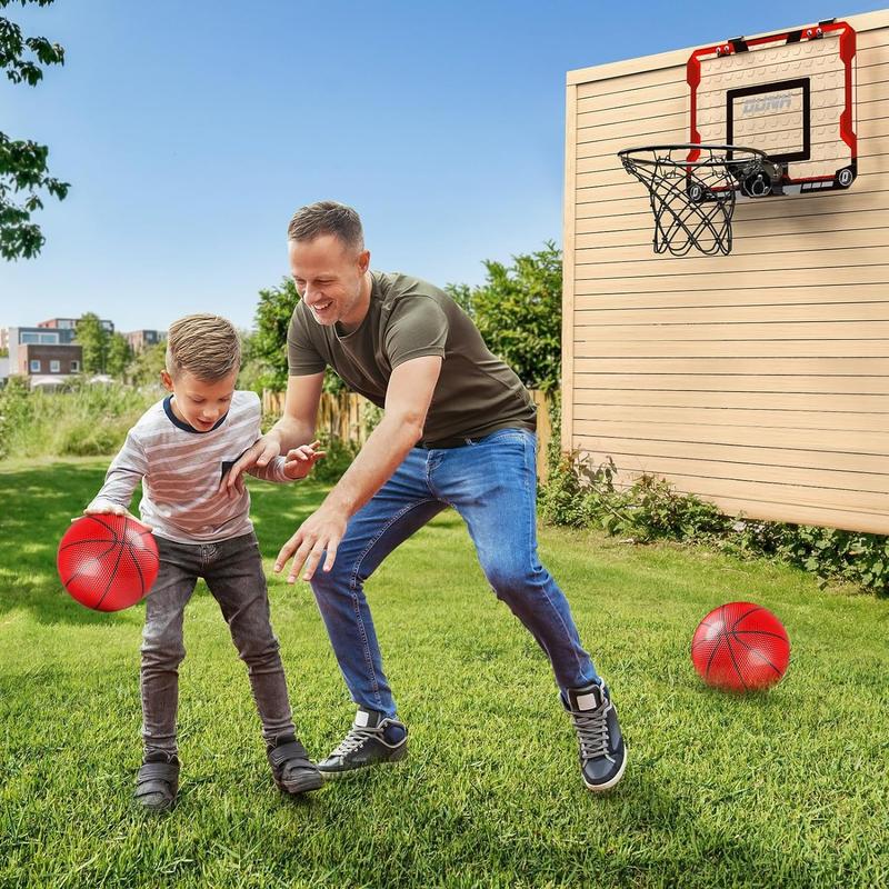 Indoor Basketball Hoop, Door Room Basketball Hoop, Mini Basketball Hoop with 4 Balls & Electronic Scoreboard, Basketball Game Toys, Basketball Hoop for Door with 4 Balls, Basketball Hoop Indoor