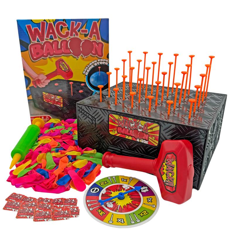 Wack A Balloon Game - Balloon Popping Board Game for Family Game Nights, Whack A Balloon Strategy Game For Holidays and Gifts