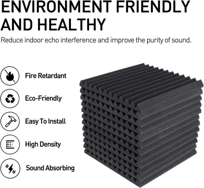 50 Packs Acoustic Foam Panels 1