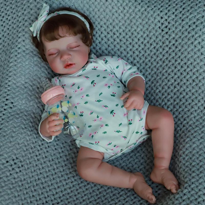 [IN STOCK] Lifelike Reborn Baby Dolls Boy 18 Inches Newborn Baby Dolls That Look Real with Realistic Skin, Vinyl Limbs & Cloth Body for Kids 3+