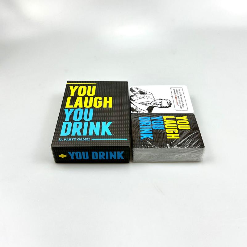 You Laugh Drunk Game, Drinking Card game for Parties, Fun Table Games, Family Game Christmas Party Game Night Fun Adult Card Games