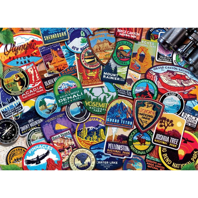 MasterPieces - Patches of the National Parks 1000 Piece Jigsaw Puzzle