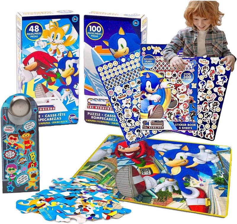 Sonic-The-Hedgehog 48-Piece & 100 Piece Puzzles