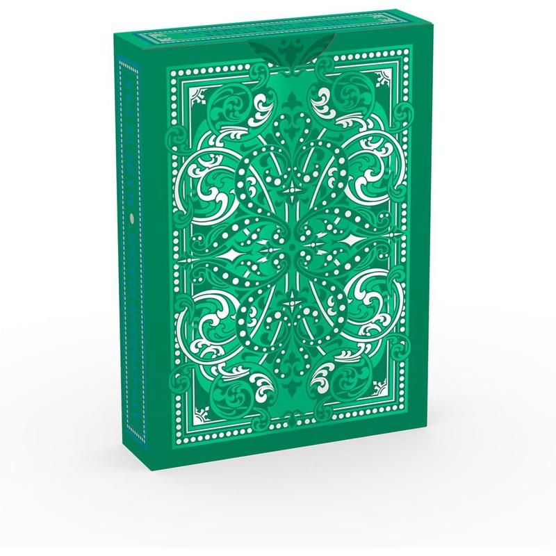 Bicycle Jacquard Premium Playing Cards, Silver and Emerald , 1 Deck