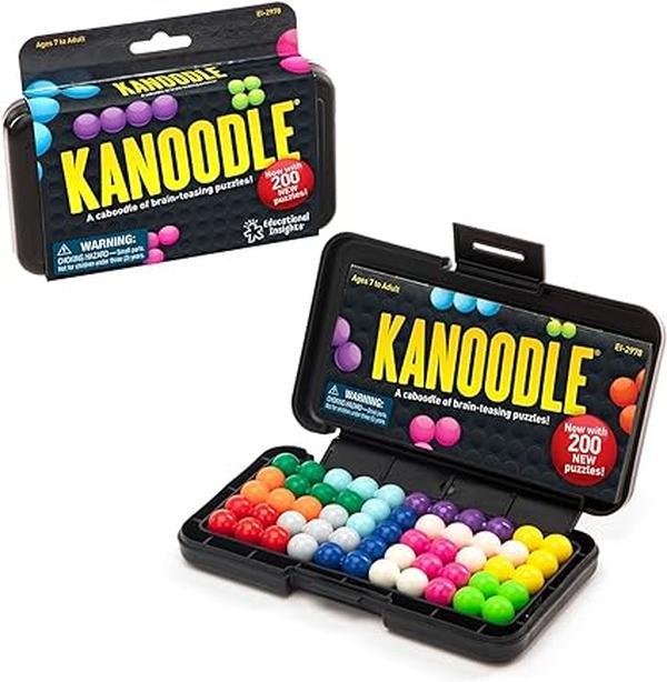 Kanoodle 3D Brain Teaser Puzzle, Includes 200 Addicting Puzzles, Beginner to Expert, Perfect Travel Game