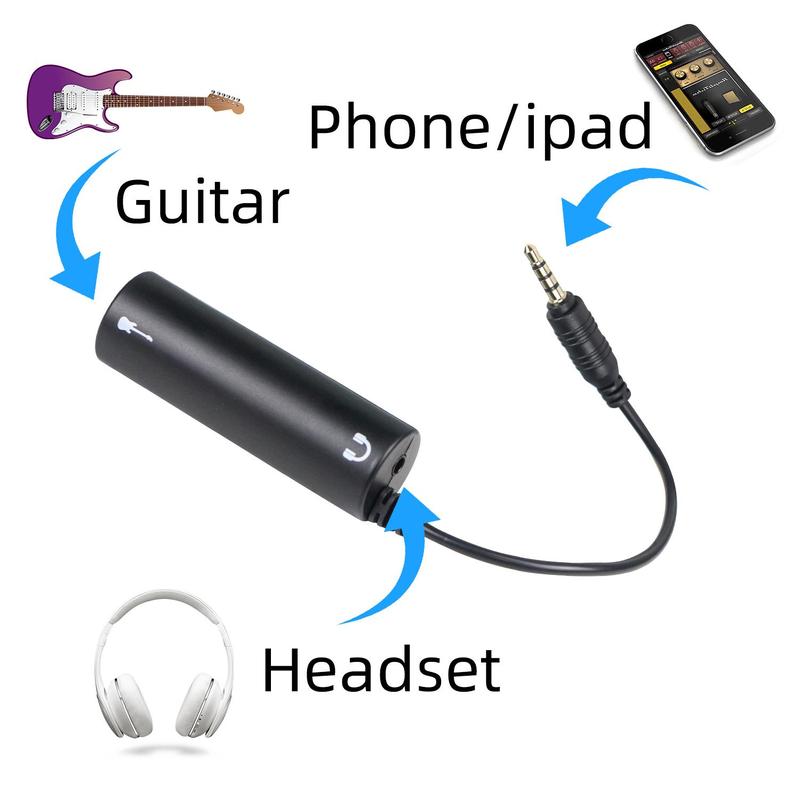 Audio Connection Cable, Guitar Audio Interface, Guitar Accessories for Mobile Phone