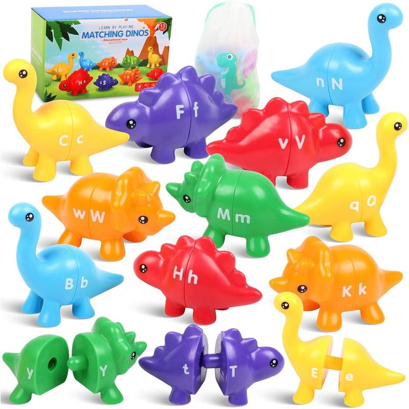 Numbers Matching Game 10 Pcs,123 Counting Dinosaur Toy Montessori Learning Toys for 12 Months Toddlers Kids Ages 1 2 3 4 5 Years Old, Mathematics Educational Preschool Fine Motor Skill Dinosaur Set