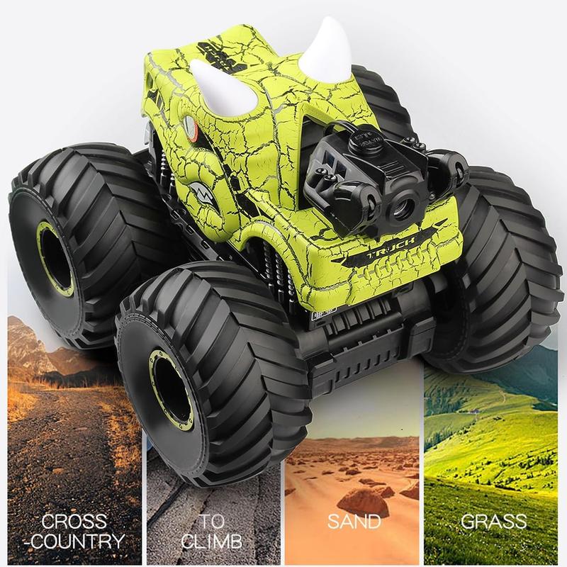 boys christmas gifts christmas gift ideas kids christmas gifts Threeking 1:18 Dinosaur RC Car Trucks Toy Gifts Presents for Boys Girls Ages 6+