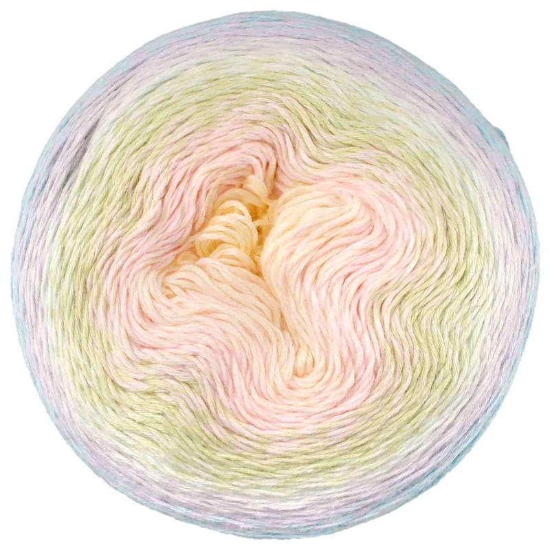 Ombré Blast Yarn - Baby Weight Cotton Blend - Variegated Rainbow Gradient Yarn