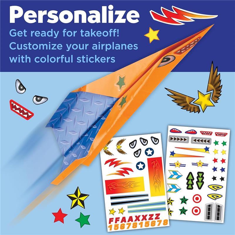 Creativity for Kids Paper Airplane Squadron - 20 Paper Airplanes Craft Kit for Boys and Girls