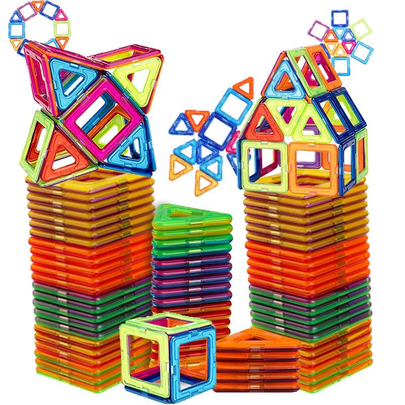 Magnetic Building Block Toy, 1 Set Colorful Magnetic Stacking Toy, Early Educational Construction Magnetic Toys, Birthday Gift for Boys Girls