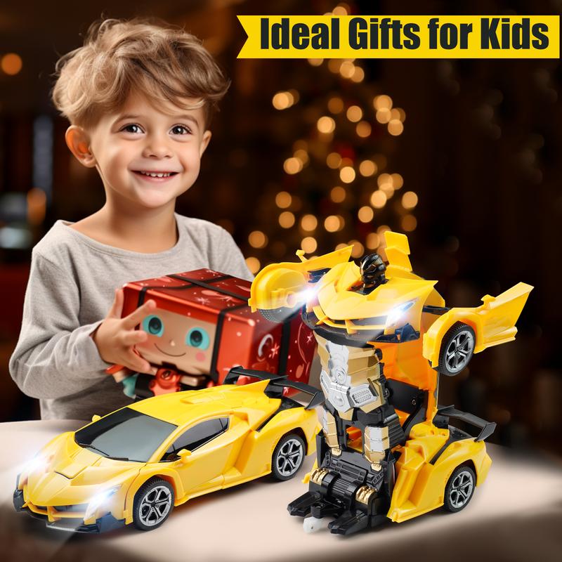 Transforming RC Robot Car, 1:18 Scale Remote-Controlled Supercar with One-Button Deformation & 360° Drifting – Best Gift for Boys & Girls, Fun for All Ages