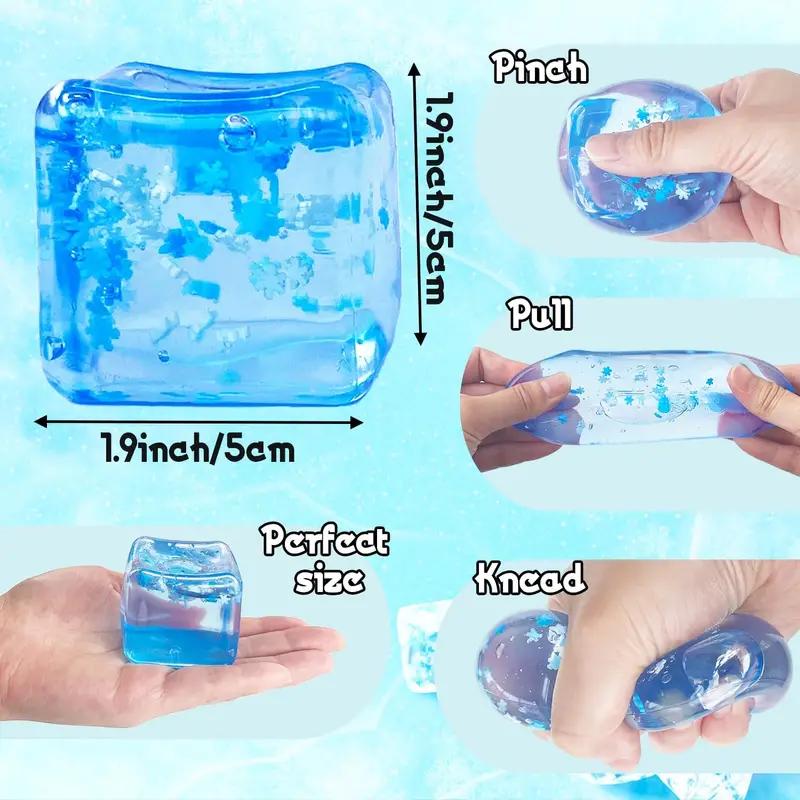 Ice Cube Stress Balls for Autistic Sensory Toys - Stress Relief Toys for Adults and Children