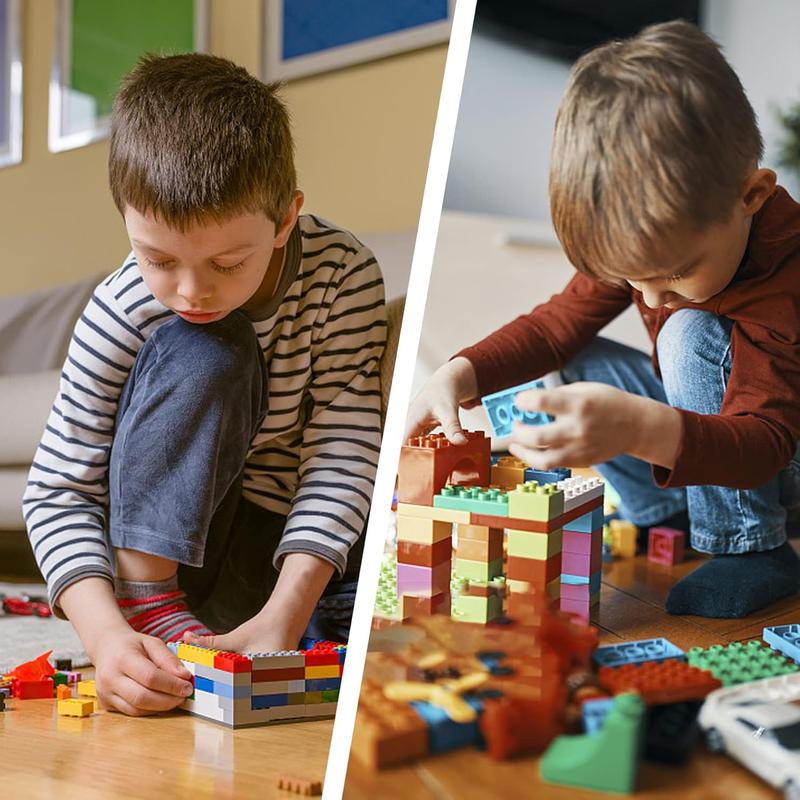 Regular Colors 8 Shapes Classic Educational Building Bricks Set - Compatible with All Major Brands - Cultivate Logic & Creativity for Kids (300 Pcs)