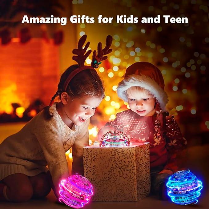 2024 Second generation Magic Levitating Spin Ball - rechargeable luminous flying toy with built-in battery Birthday presents for boys and girls Christmas presents are the perfect choice orbball