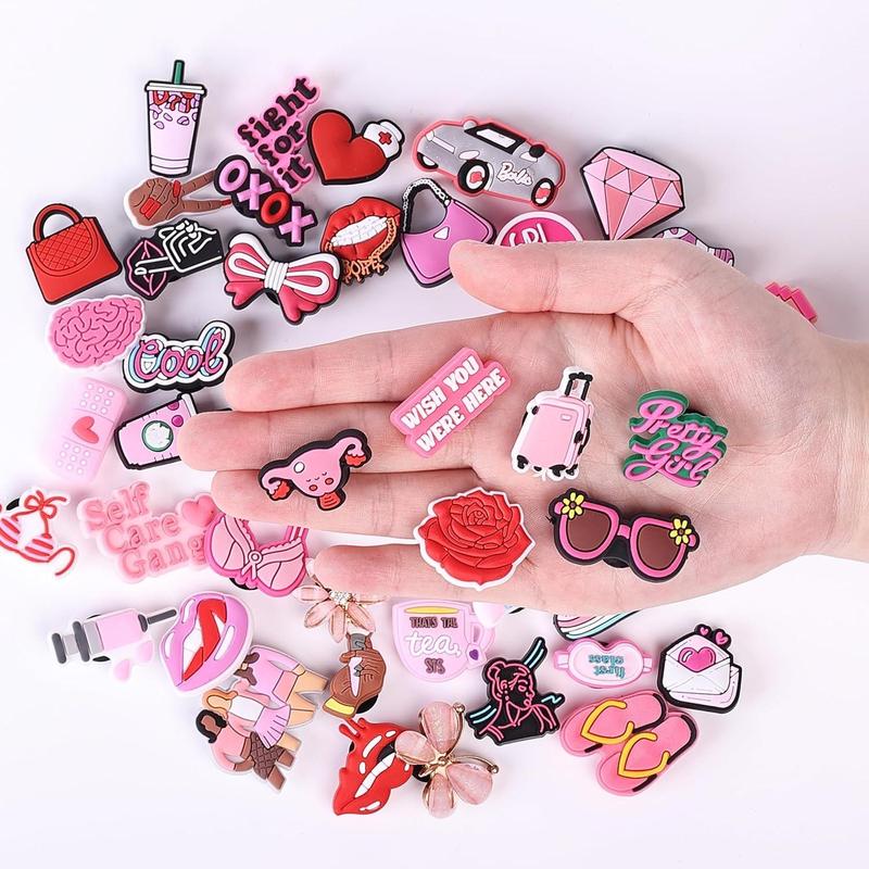 Different Charms, 60 Pcs, PVC Random Different Charms, Decoration Charms for Decoration, Charm, Cute Charms, Charms Bulk, Charms Pack, Random Charms