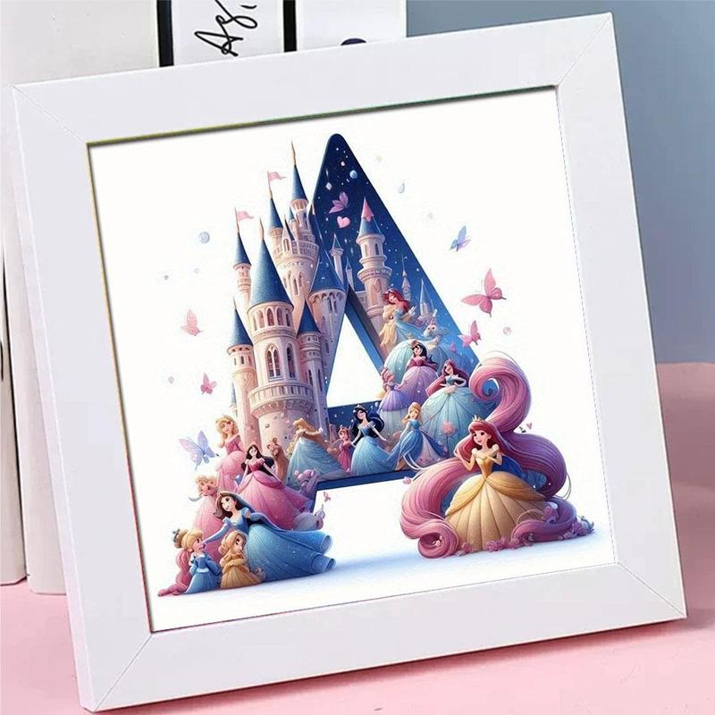 Disney Princess Pattern 5D DIY Diamond Arts Colorful Painting Kit, 1 Count DIY Diamond Arts Colorful Painting without Frame, Handmade Art Crafts for Home Decor