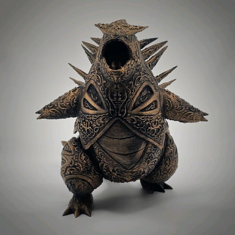 Tyranitar 3d Printed Pokemon Statue - Deluxe