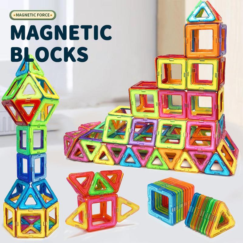 Magnetic Designer Construction Set, 40pcs 80pcs Fun Magnetic Blocks, Educational Toys for Birthday Gifts, Magnet Tiles Gift