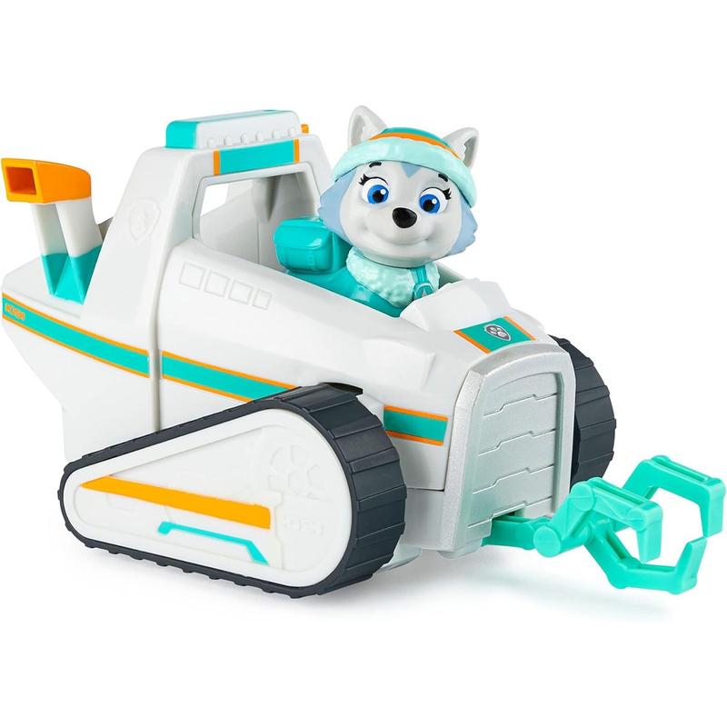 Paw Patrol, Everest’s Snow Plow Vehicle with Collectible Figure, for Kids Aged 3 and Up