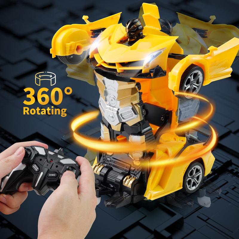 Transforming RC Robot Car, 1:18 Scale Remote-Controlled Supercar with One-Button Deformation & 360° Drifting – Best Gift for Boys & Girls, Fun for All Ages