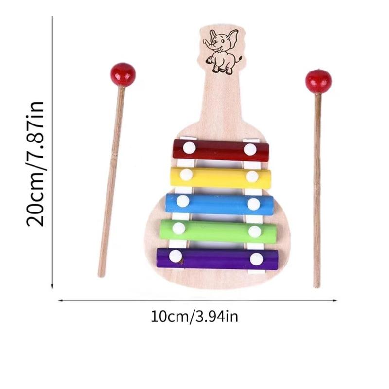 Mini Musical Instrument Toys, Music Toy Kit, Including 1 Count Mini Piano & 2 Counts Percussion Sticks, Musical Instrument Toy Set, Christmas Gift