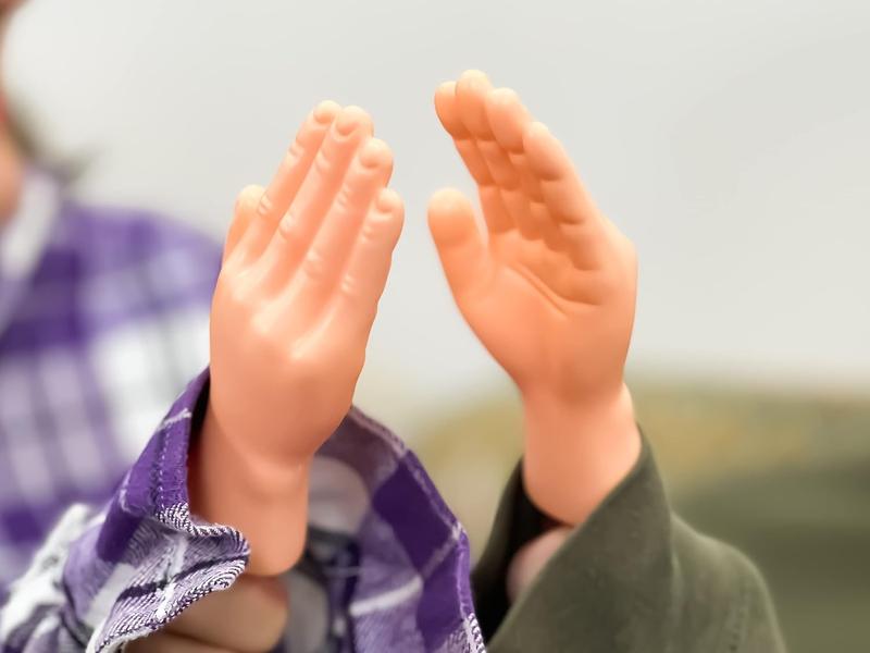 Tiny Hands (1 Pair) - Original Mini Little Hand Stick Puppet - Make Anyone Laugh - Pocket Sized Hilarity and Big Laughs - TikTok Famous - Friend & Family Fun