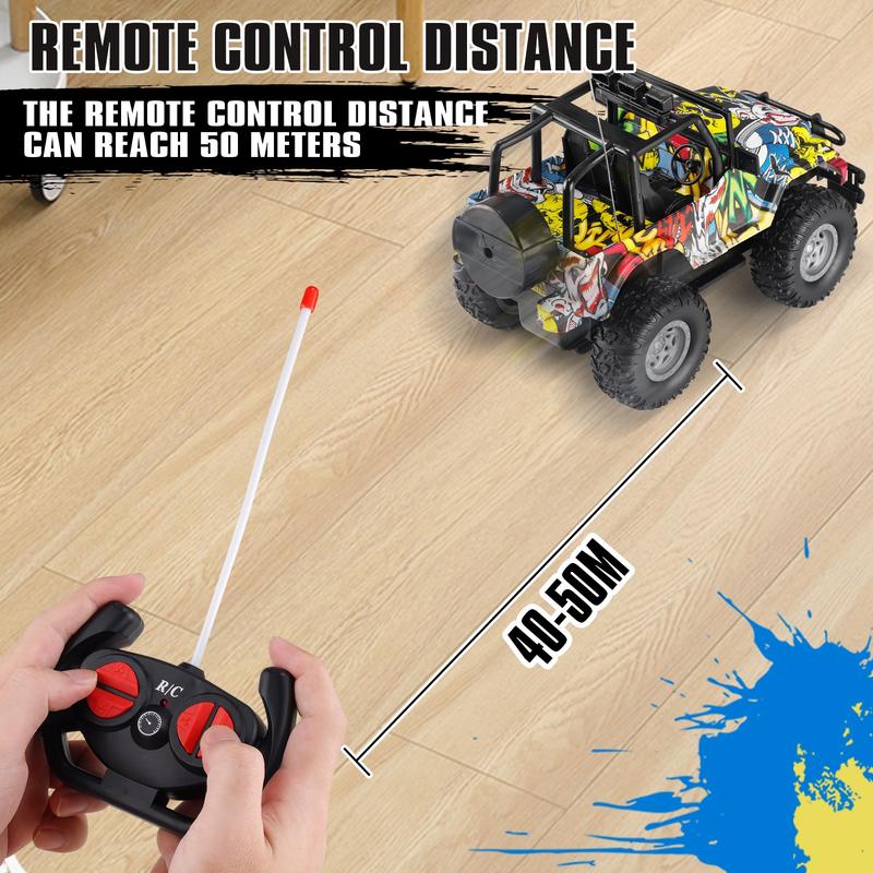 Remote Control Monster Race Truck Toys for Kids - 1:18 Scale RC Drift Car Toy with 2.4GHz Technology for All-Terrain Adventures