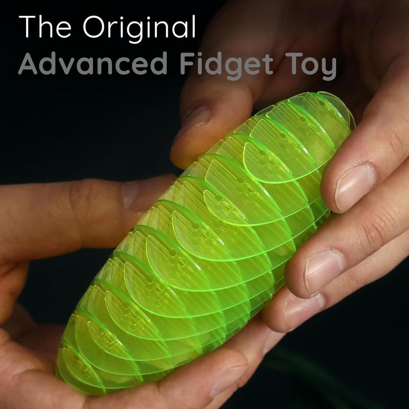 Fidget Worm Toy - Desk Fidgets for Adults - Cool Satisfying Worm Fidget Sensory Toys - Fun and Interactive  Fidget Toy for Kids - USA Patent Pending  Figgy Toys - Small - 12 x 12