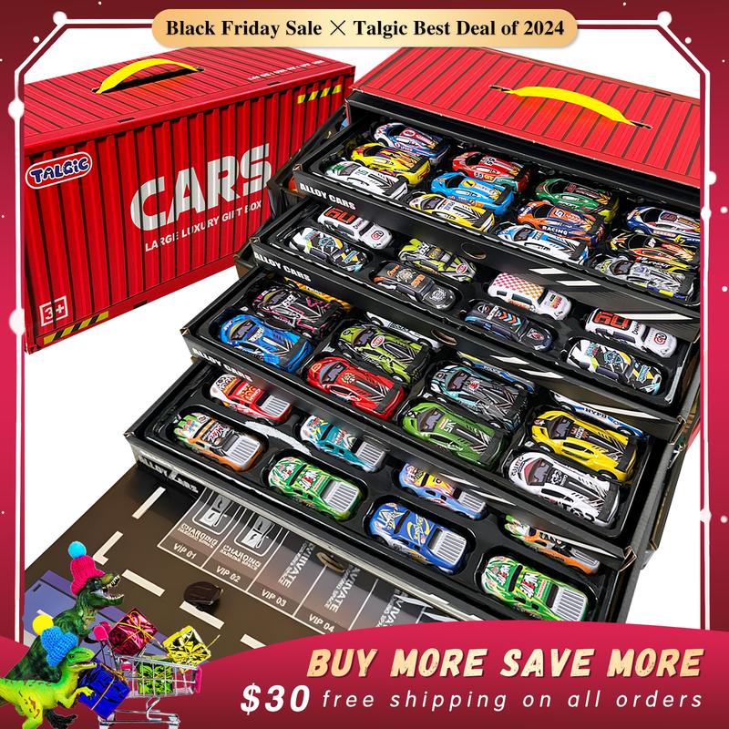 48 PCS Pull back Race Car collection toy for boy and girls, best choice of Christmas gift