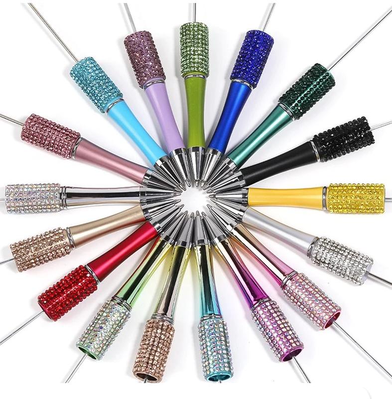 15 pcs Beadable Pen - DIY BEADS Rhinestone Beaded Pen