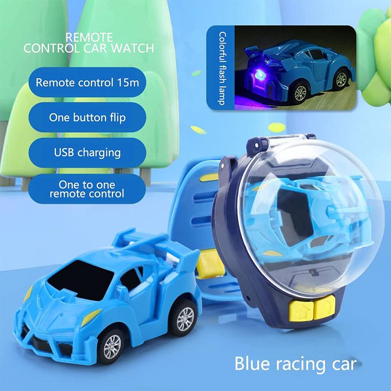 New Watch Remote Control Car Toys with Dustproof Cover,2.4 GHz Mini Long Distance Wrist Watch RC Car,USB Power Battle Watch Racing Cars Toys for Kids Boys Girls Outdoor Toys Birthday Gifts