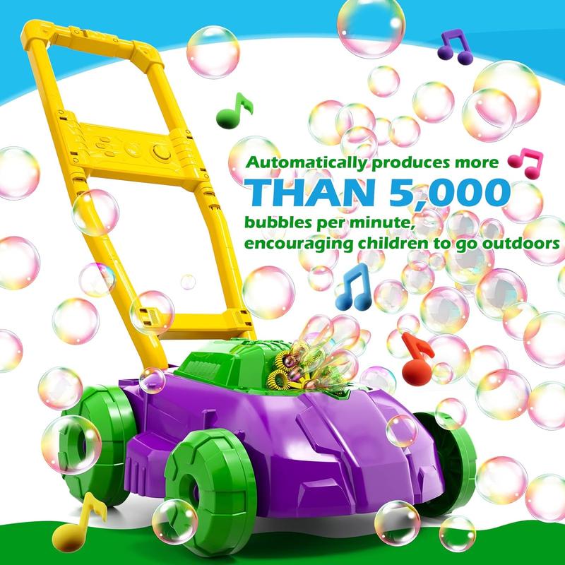 Bubble Lawn Mower , Bubble Makers , Summer Outdoor Backyard Gardening Toys, Birthday Gifts