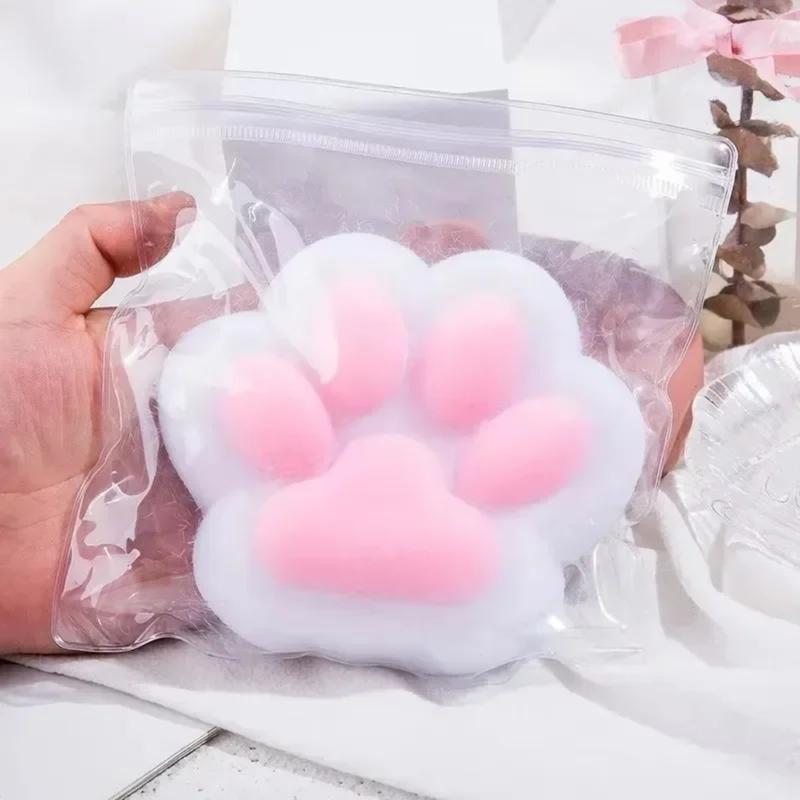 Super Soft Plush Cat Paw Decompression Toy Silicone Slow Rebound