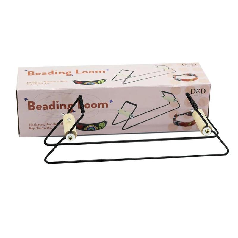 Beading Loom, 1 Count Beading Loom Machine, Stainless Steel Wooden Beading Loom, Jewelry Making Tool, DIY Jewelry Making Supplies