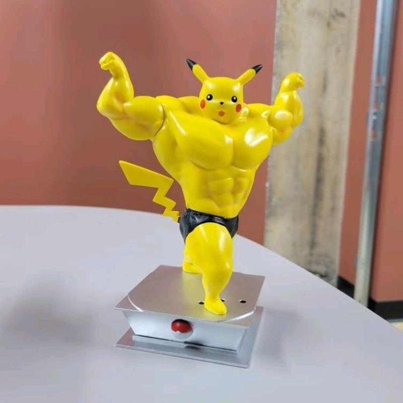 Bodybuilder Pokemon Vinyl Figure Buff Pikachu Gengar Charmander