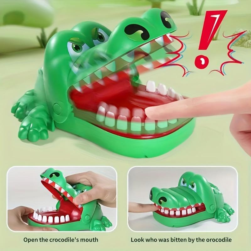 Giant Fun Crocodile Game-Perfect for Children's Parties! Suitable for Children Aged 3-12 without Power Supply, Perfect for Christmas, July 4, Summer, Autumn, Etc!